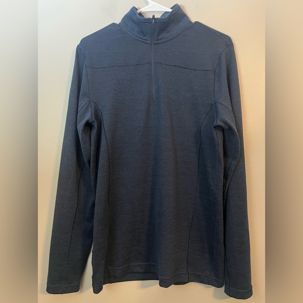 Swiss Tech Men's Dark Navy 1/4 Zip Performance Long Sleeve Pullover Size S